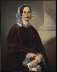 Madame Isaac Dorion, geboren Adélaide Huot genaamd St-Laurent, c.1854